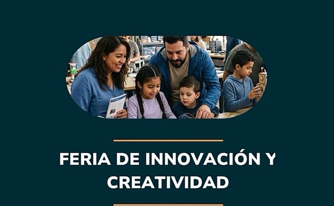 Familia en la Feria de Innovación y Creatividad de la Fundación Omar Dengo